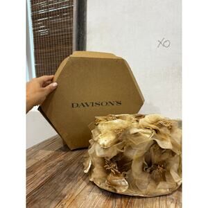 Vintage 1950s Union Made Floral Millinery Hat Original Davison’s Box